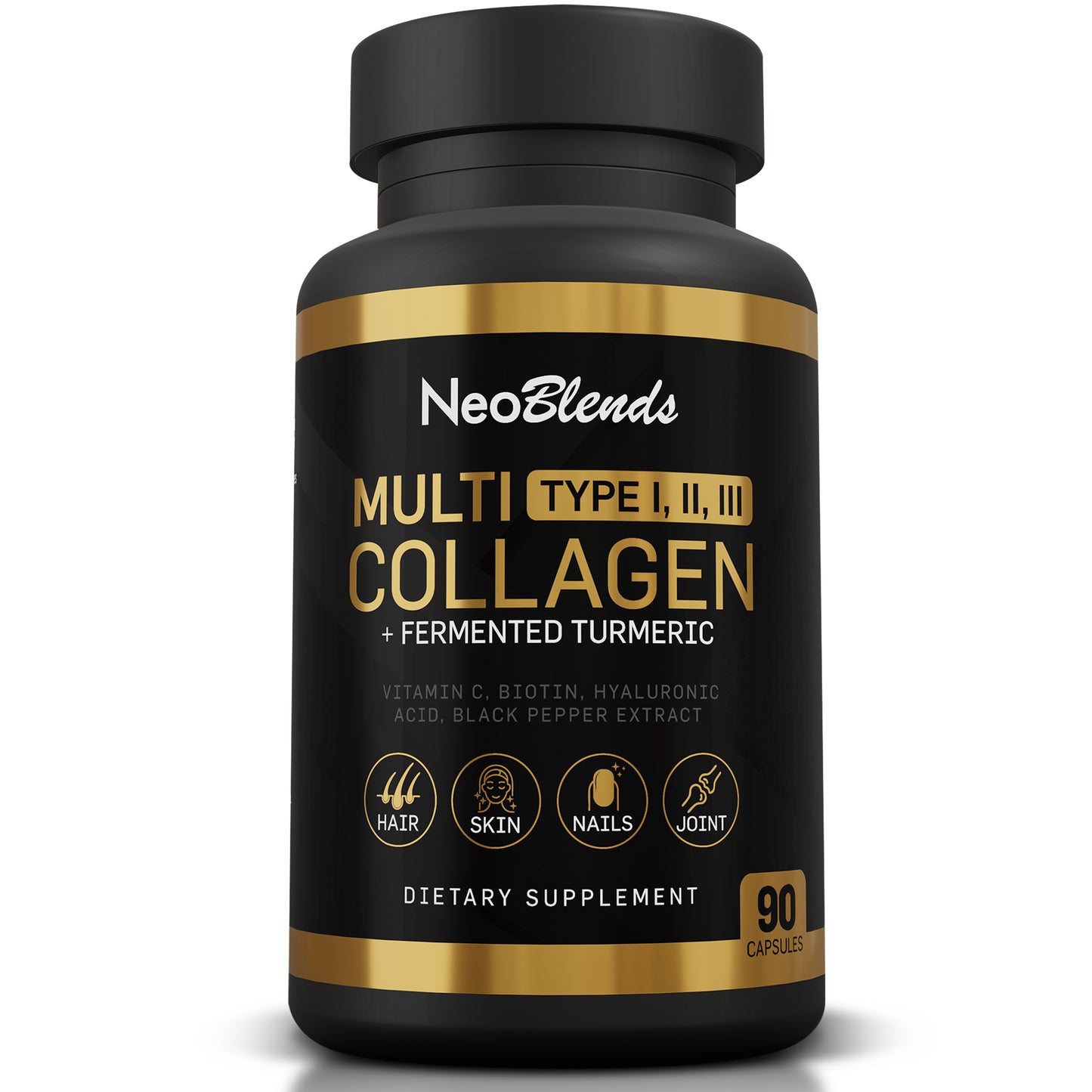 NeoBlends Multi Collagen with Turmeric & Biotin– 90 Capsules